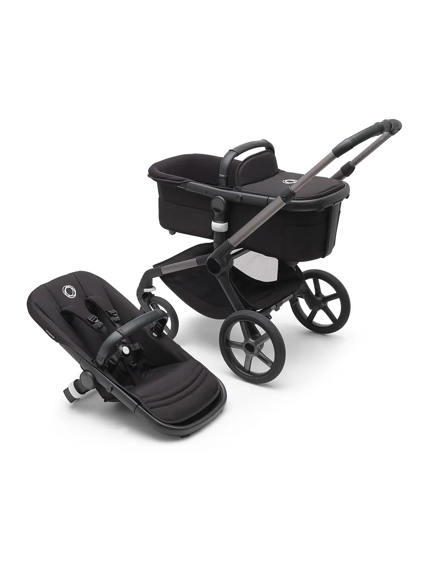 BUGABOO | Kinderwagen FOX 5 BASIS Schwarz / Grau | schwarz